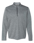 Adidas - Brushed Terry Heathered Quarter-Zip Pullover - A284