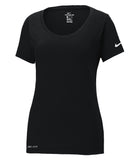 NIKE® Dri-FIT COTTON/POLY SCOOP NECK LADIES' TEE. NKBQ5234